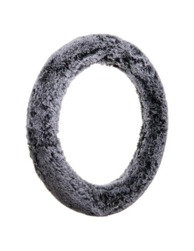 Cubierta de Volante Esponjosa Accesorios Personalizados Negro-Gris