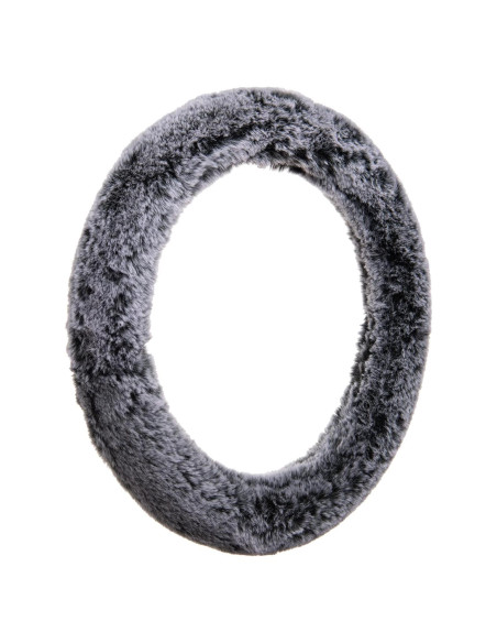 Cubierta de Volante Esponjosa Accesorios Personalizados Negro-Gris