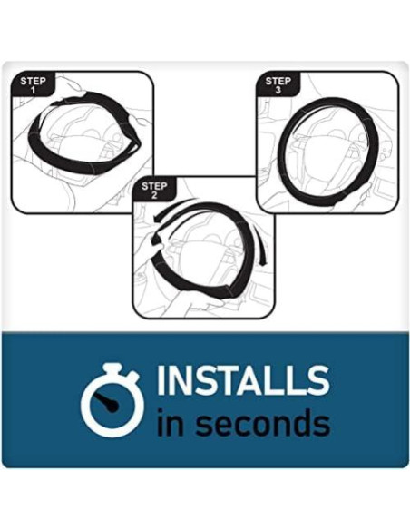 Cubierta de Volante Esponjosa Accesorios Personalizados Negro-Gris