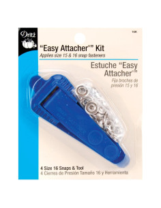 Kit de Broches de Presión Dritz 16K con Herramienta Easy Attacher