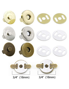 20 Sets Broches Magnéticos MYUBWTF 18mm para Manualidades 2