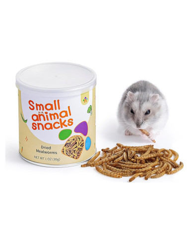 Snack Natural para Hámsters Niteangel - Gusanos Secos 28g