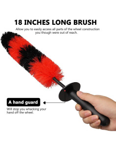 Paquete de 2 Cepillos para Ruedas Linkhood 45.72 cm Uso Múltiple 2