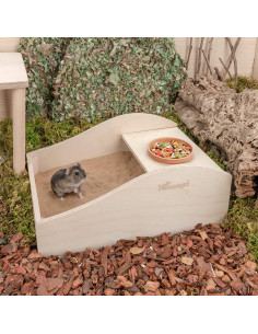 Caja de Baño de Arena Mediana Niteangel para Hámsters 30x20 cm 2