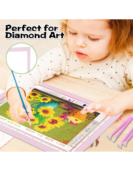 Tablero de Luz KIVOTAC GGE12 A4 USB Ajustable 9x12"