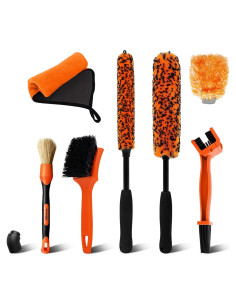 Kit de limpieza de motocicleta YeewayVeh 7 piezas con cepillos