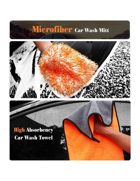 Kit de limpieza de motocicleta YeewayVeh 7 piezas con cepillos