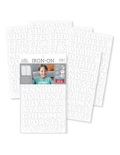 Letras Termoadhesivas S.E.I Blancas 1.9 cm para T-Shirt