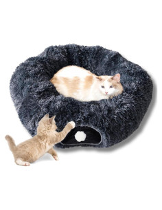 Túnel para Gatos Grandes - Cama Donut Esponjosa El Parque de los Gatos