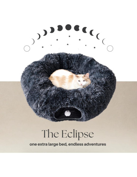 Túnel para Gatos Grandes - Cama Donut Esponjosa El Parque de los Gatos