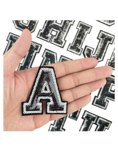 35 Pcs Parches de Letras de Lentejuelas Gleihow 6 cm