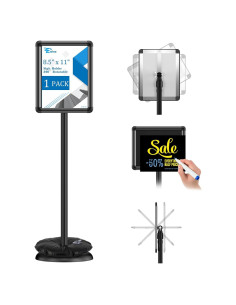 Soporte de Carteles EHWINE 21.6x27.9 cm Ajustable para Menú