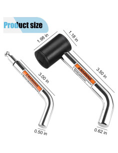 Cerrojo de Remolque Antirrobo LAINLOY 8.89x5.03cm Acero 2