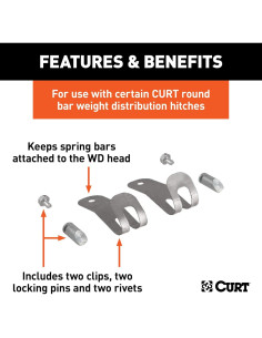 Retenedores de Distribución de Peso CURT 17109 - Acero Zincado 2