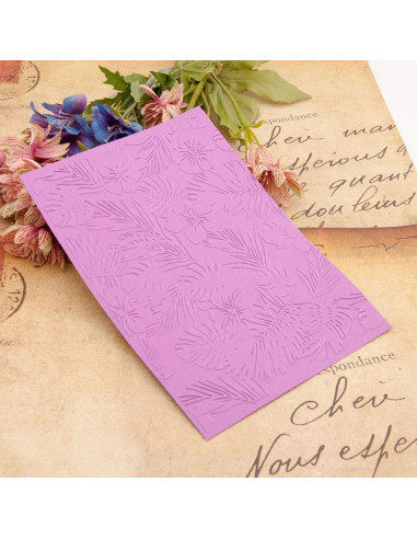 5 Carpetas de Embossing Plástico QSZKeer 12.7x17.8cm DIY