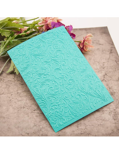 5 Carpetas de Embossing Plástico QSZKeer 12.7x17.8cm DIY