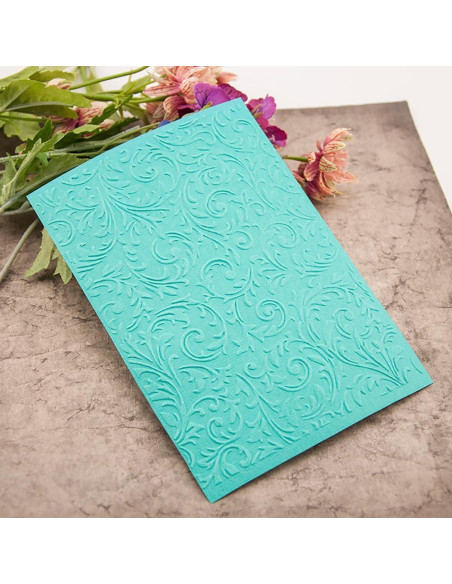 5 Carpetas de Embossing Plástico QSZKeer 12.7x17.8cm DIY