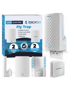 Trampa de Insectos Voladores Dropsky - 2 Trampas Enchufables