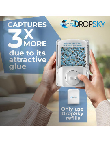 Trampa de Insectos Voladores Dropsky - 2 Trampas Enchufables