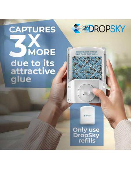 Trampa de Insectos Voladores Dropsky - 2 Trampas Enchufables