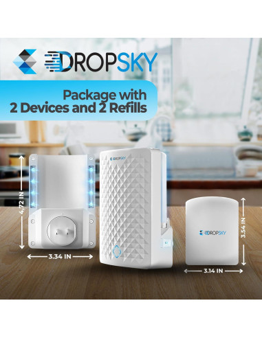 Trampa de Insectos Voladores Dropsky - 2 Trampas Enchufables