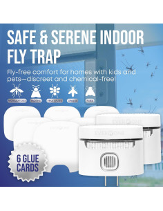 Trampa de Moscas Interior EverOne 2-Pack con 6 Adhesivos 2