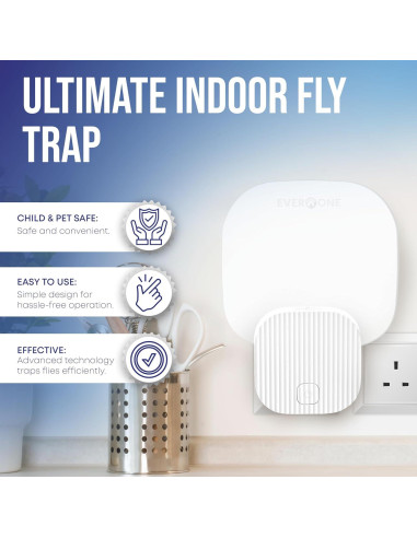 Trampa de Moscas Interior EverOne 2-Pack con 6 Adhesivos