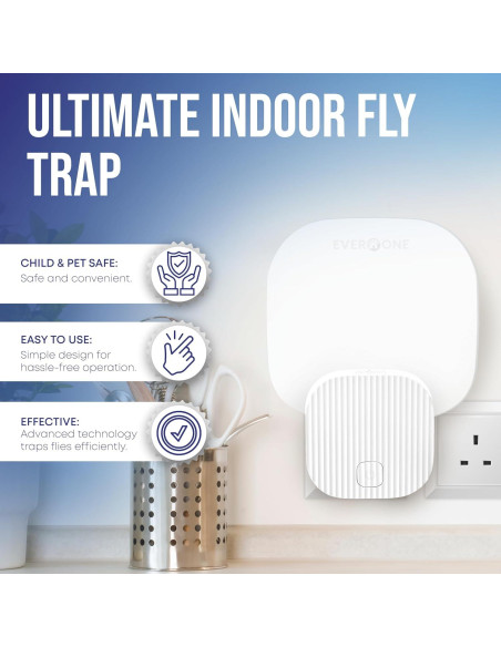 Trampa de Moscas Interior EverOne 2-Pack con 6 Adhesivos