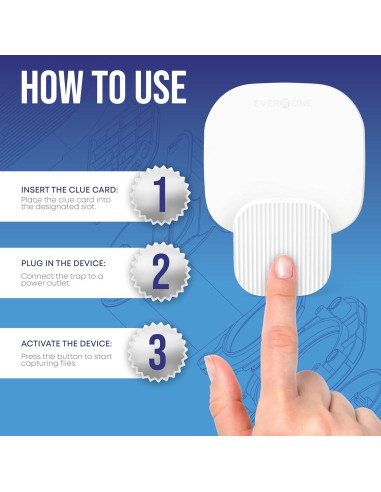 Trampa de Moscas Interior EverOne 2-Pack con 6 Adhesivos