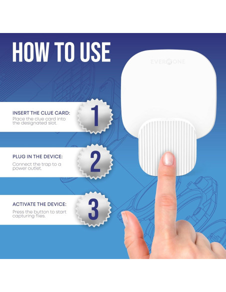 Trampa de Moscas Interior EverOne 2-Pack con 6 Adhesivos