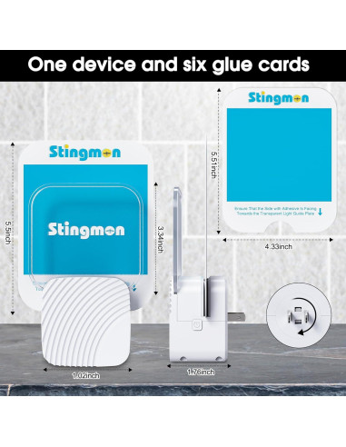 Trampa de Moscas Interior Stingmon con Luz UV + 6 Recargas