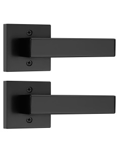 Manijas de Puerta Dummy Probrico 2 Unidades Acabado Negro
