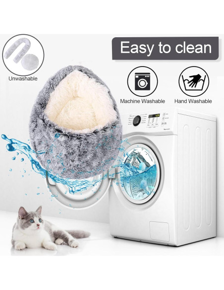 Cama para Perros y Gatos MADDEMCUTE Gris S 50.8 cm Desmontable