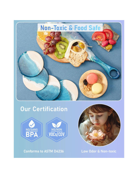 Kit de Resina Epóxica 2.4 L Smallbudi con 16 Colores y Accesorios