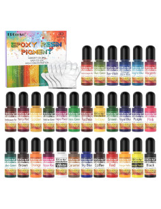 Set de Pigmentos de Resina Epóxica ERCorArt - 30 Colores 7.09 g