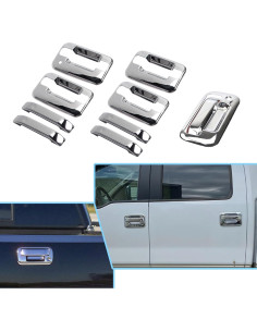 Cubiertas de Manijas de Puerta Cromadas AUCERAMIC para Ford F150 2004-2014 2