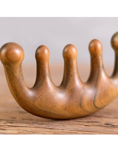 Peine de Masaje de Madera FKYzixeh - Cuero Cabelludo y Cuidado del Cabello 2