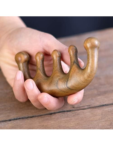 Peine de Masaje de Madera FKYzixeh - Cuero Cabelludo y Cuidado del Cabello