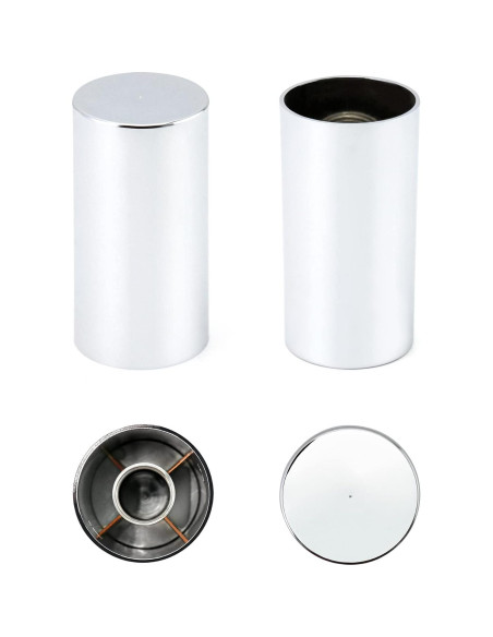 Tapas de Tuerca QWORK Cromadas ABS 33mm - Paquete de 20