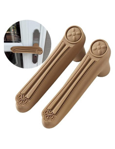 Protector de Manija de Puerta MIKMAYTOO Silicona Marrón