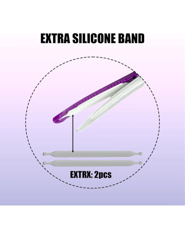 10 Clips de Pelo Profesionales Dkpyt Sin Deslizamiento Púrpura