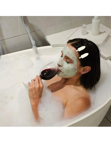 12 Clips para el Cabello Sin Dobleces LIGHOON - Rosa, Negro, Blanco