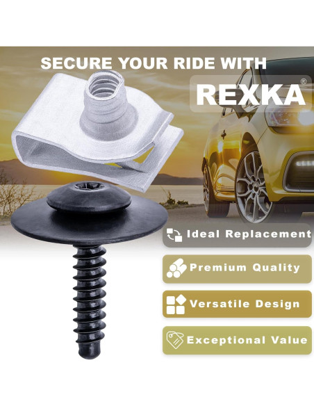 Kit de Tornillos y Tuercas U Rexka M4.2-1.41 para GM y Chevy