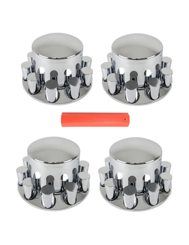 Cubiertas de Eje Cromadas WFLNHB para Semi-Tráiler 33mm