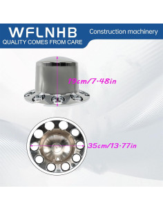 Cubiertas de Eje Cromadas WFLNHB para Semi-Tráiler 33mm 2