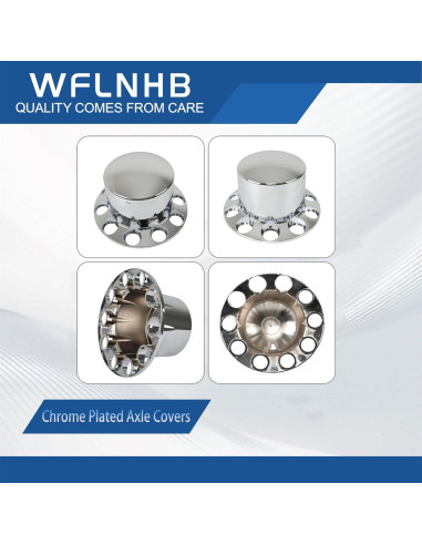 Cubiertas de Eje Cromadas WFLNHB para Semi-Tráiler 33mm