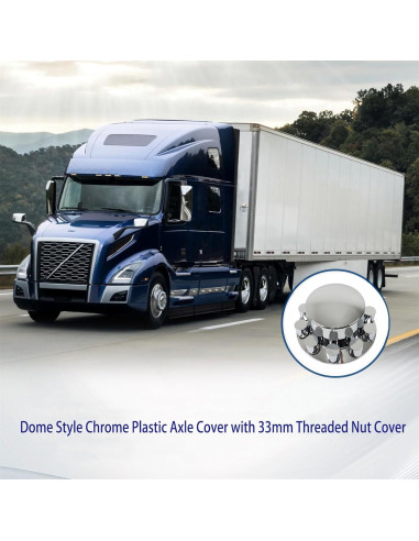Cubiertas de Eje Cromadas WFLNHB para Semi-Tráiler 33mm
