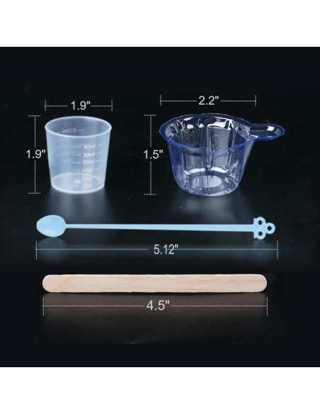 Kit de Tazas de Mezcla LET'S RESIN 200 Pcs 30ml Plástico