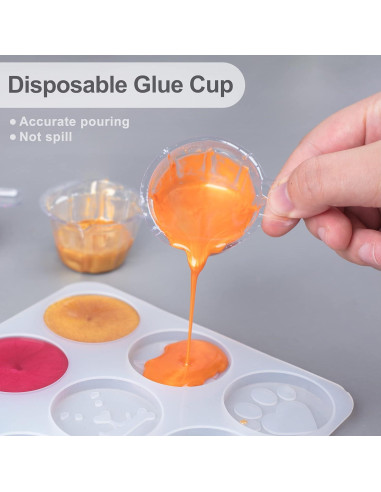 Kit de Tazas de Mezcla LET'S RESIN 200 Pcs 30ml Plástico