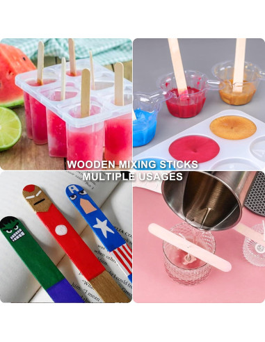 Kit de Tazas de Mezcla LET'S RESIN 200 Pcs 30ml Plástico